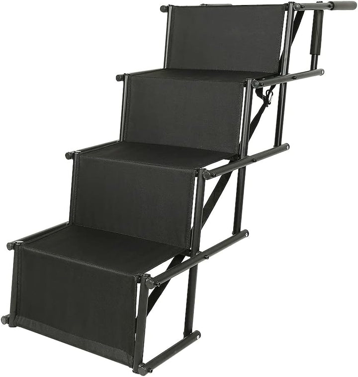 Hundetreppe Auto Klappbar, Gelenkschonende Hunderampe Auto Rampe für kleine & grosse Hunde, Bis 60 k
