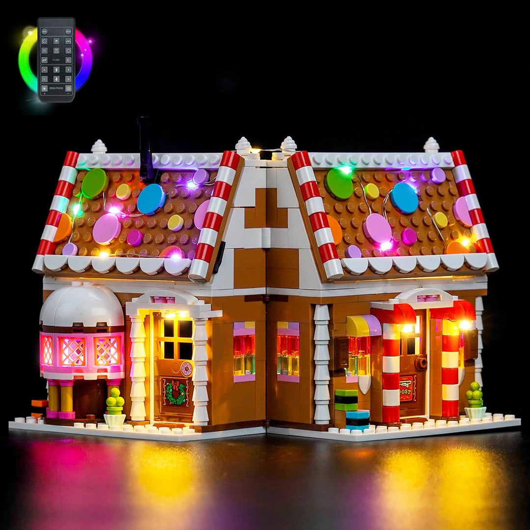 Fernbedienung Licht-Kit Kompatibel mit Lego 40809 Festive Gingerbread House (Kein Modell), Led Beleu