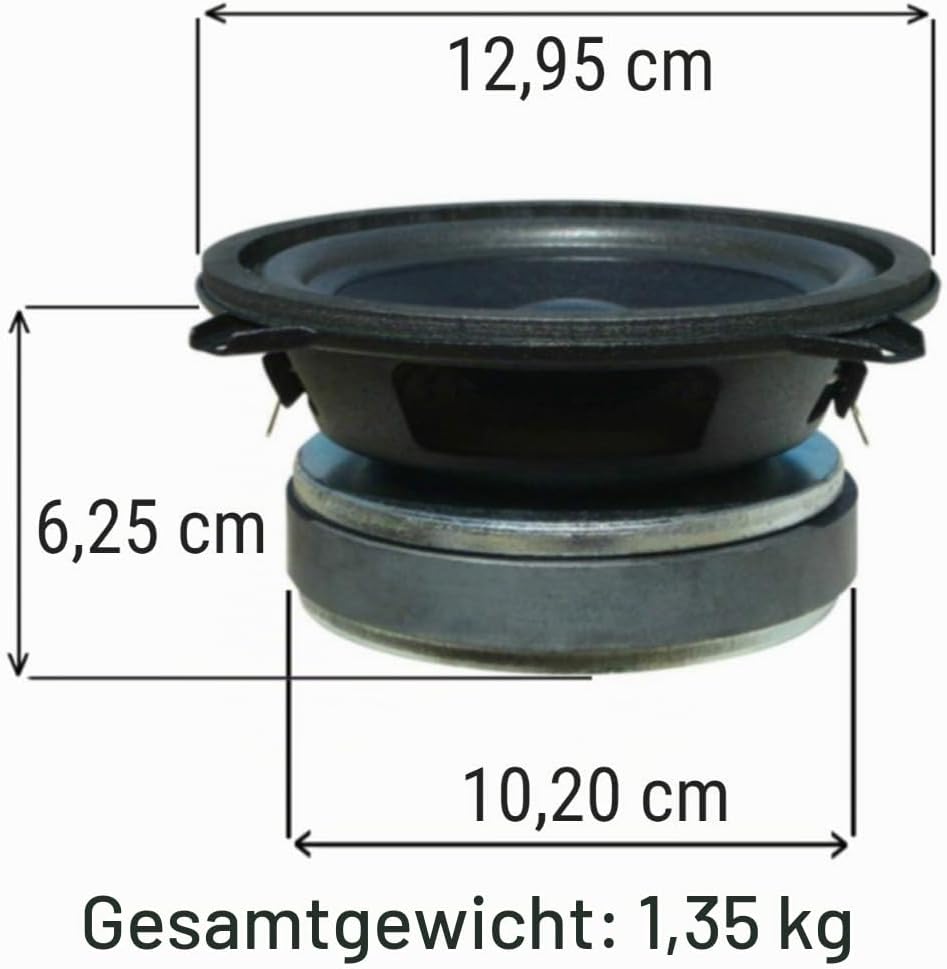 1 SUBWOOFER CIARE CS130 CS 130 mit 30+30 watt rms und 90+90 watt max 5" 13,00 cm 130 mm dvc doppelsp