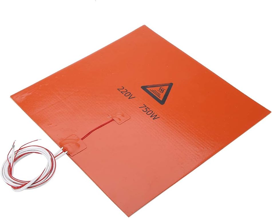 Beheiztes 3D-Pinter-Silikonbett mit Kleberücken, 3D-Druckerzubehör Hot Bed Pad, Umwandlung in hohe t