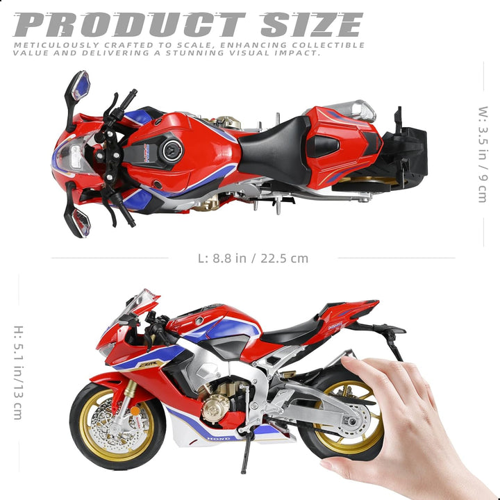 1: 9 Motorradmodell kompatibel für Honda CBR 1000RR Metall Die-Cast-Motorradmodell Keine Baugruppe b