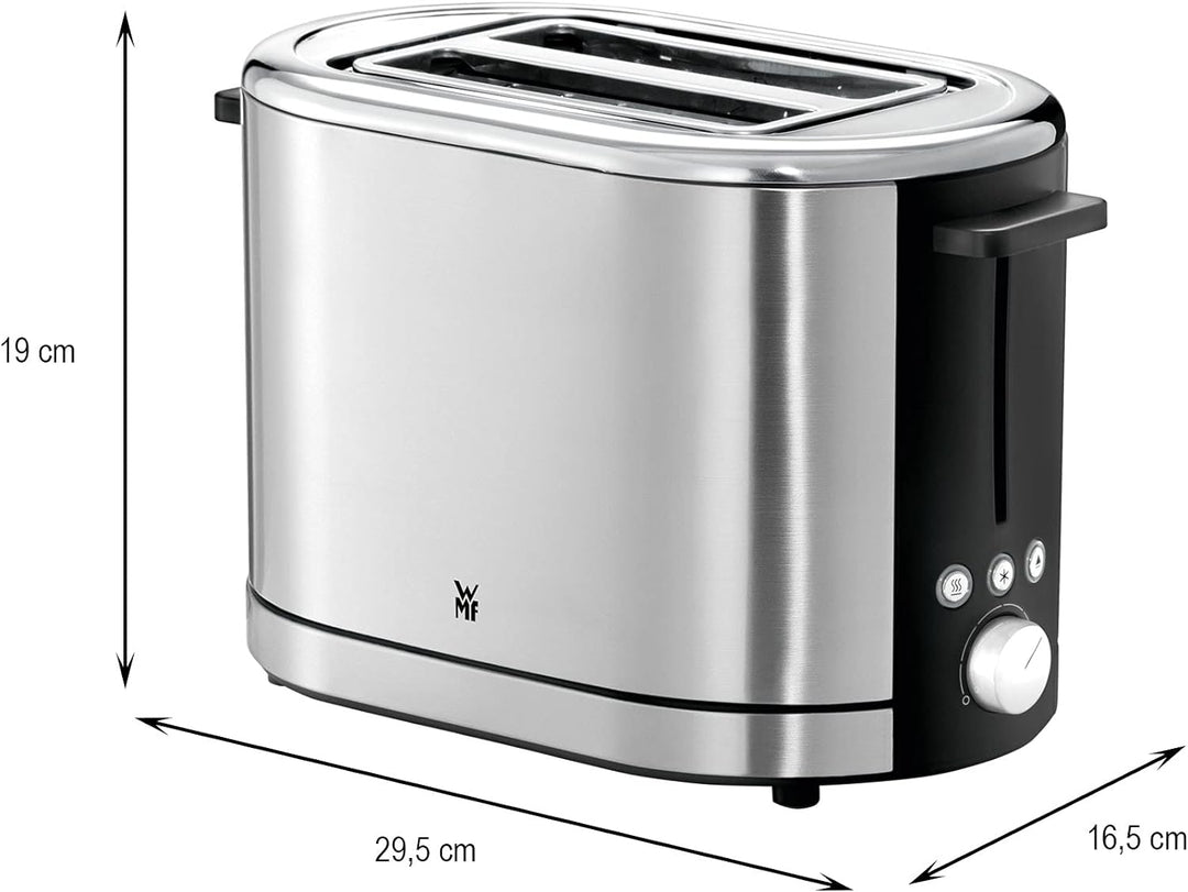 WMF Kineo Wasserkocher mit Temperatureinstellung 1,6l, Kalkfilter, 3000W & Lono Toaster Edelstahl, D