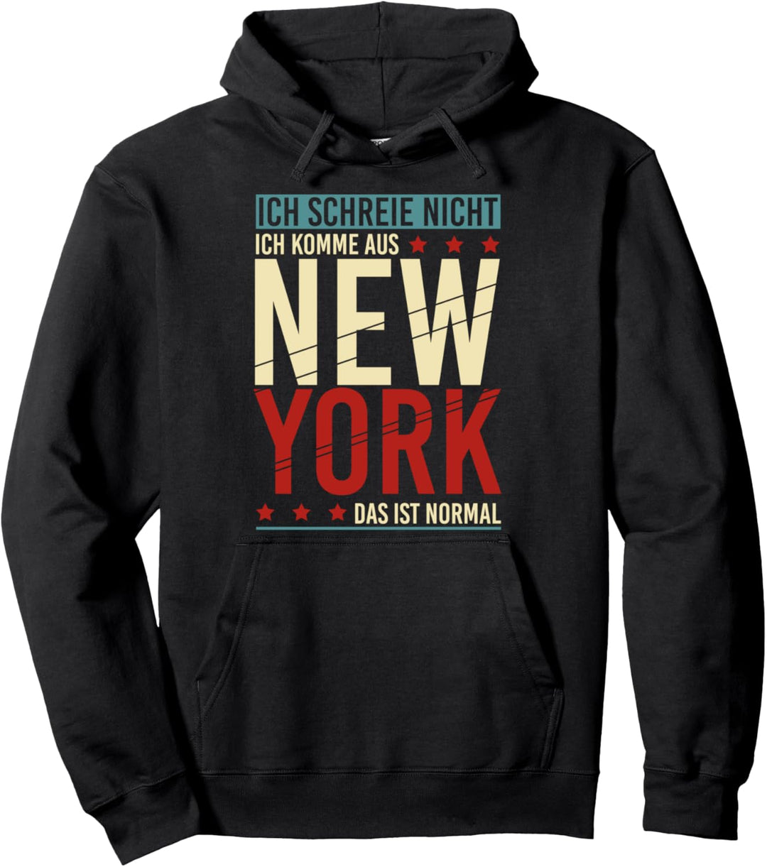 Lustiges Geschenk für patriotische Amerikaner New York Pullover Hoodie