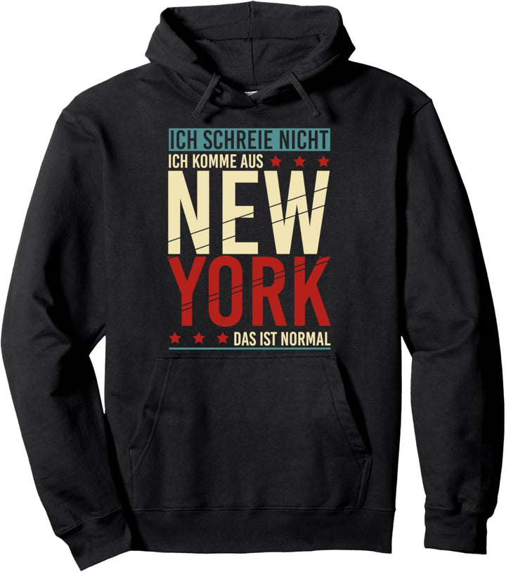 Lustiges Geschenk für patriotische Amerikaner New York Pullover Hoodie