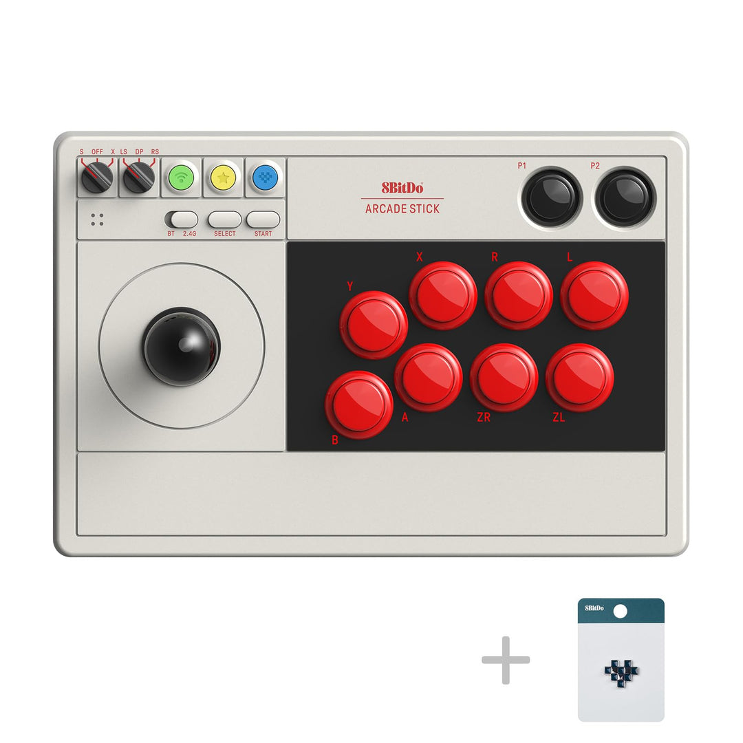 8Bitdo Bluetooth Arcade Stick For Nintendo Switch & Windows - Nintendo Switch [ Single, Single