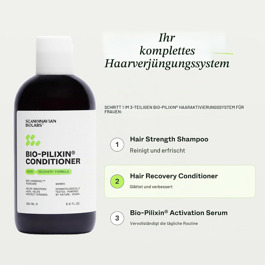Scandinavian Biolabs Hair Recovery Conditioner für Frauen | Komplett natürliches Haarwuchsmittel | S