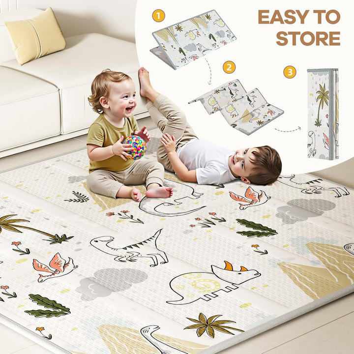 Laufstall Baby mit Matratze, 120x120 Kleines Laufgitter Baby mit Matte, Laufstall für Apartment, Lau