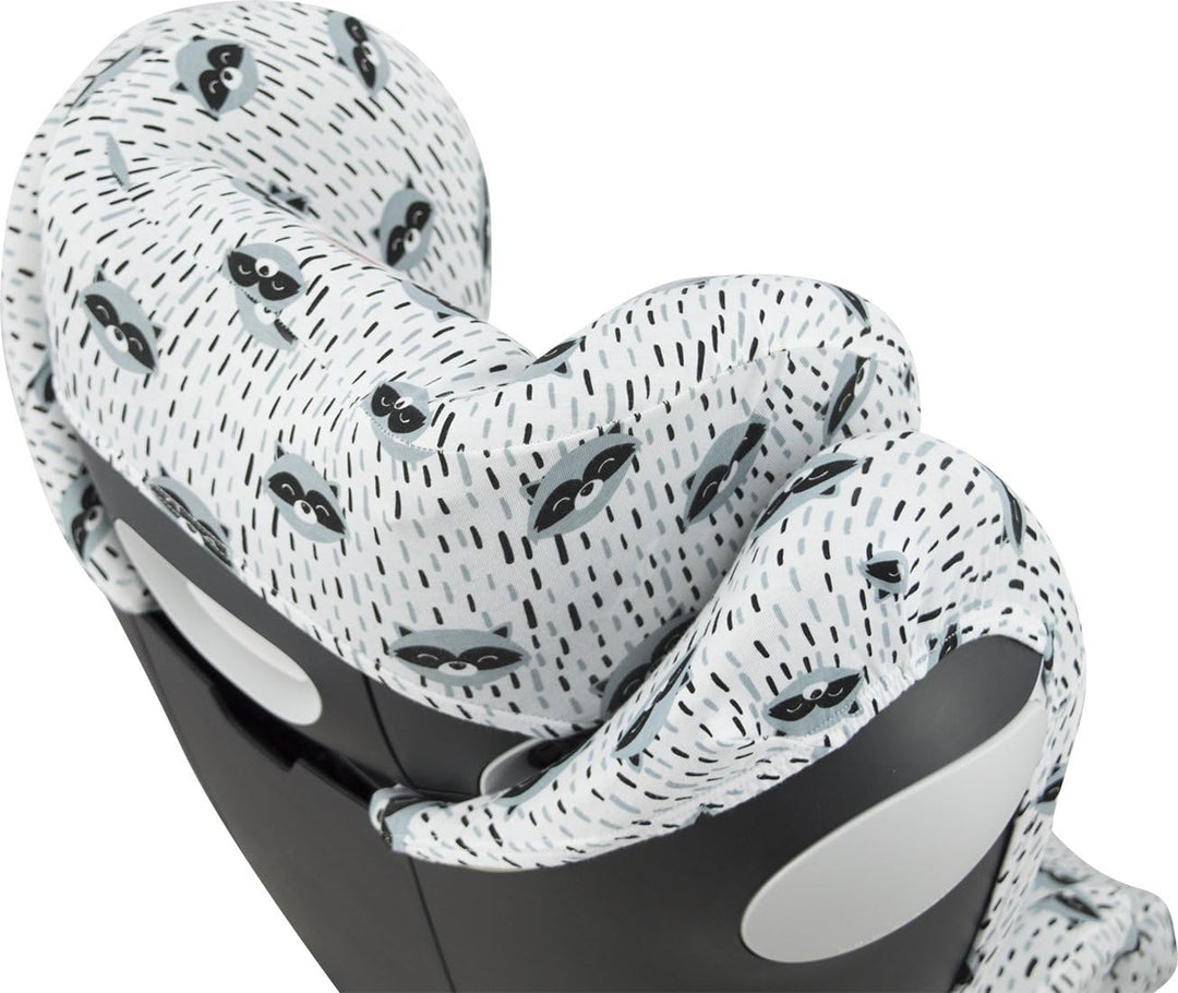 JYOKO Kids Bezug für Autositz kompatibel mit Cybex Pallas M (Raccoon), Raccoon