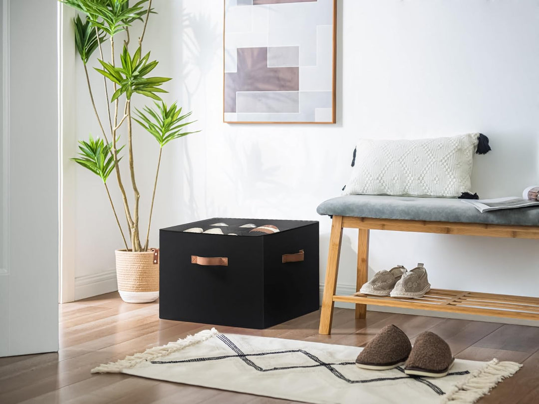 StorageWorks Schuh Organizer für Schrank, Schuhaufbewahrungsbox platzsparend für bis zu 16 Paar, Sch
