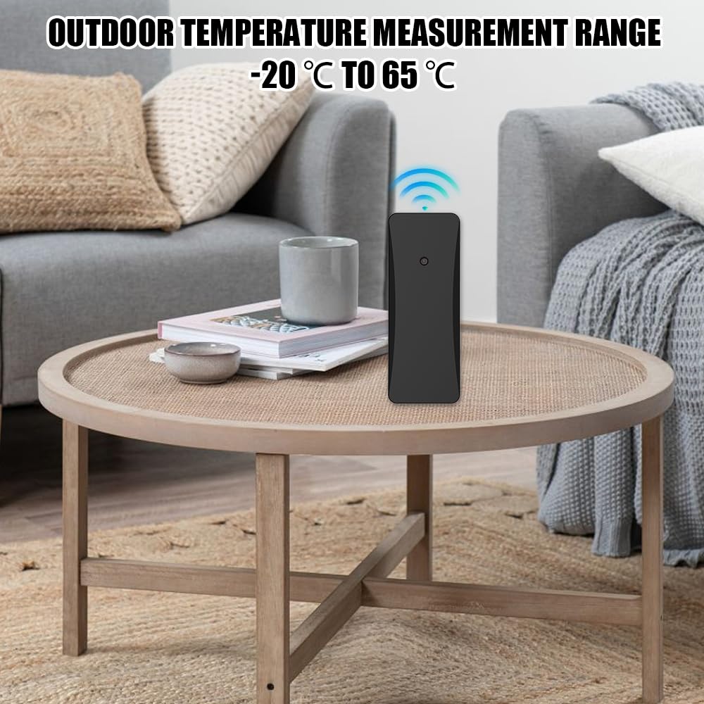2 Stück Aussensensor für BALDR, Aussensensor für Wetterstation, Funksensor Wetterstation 433 MHz, Me