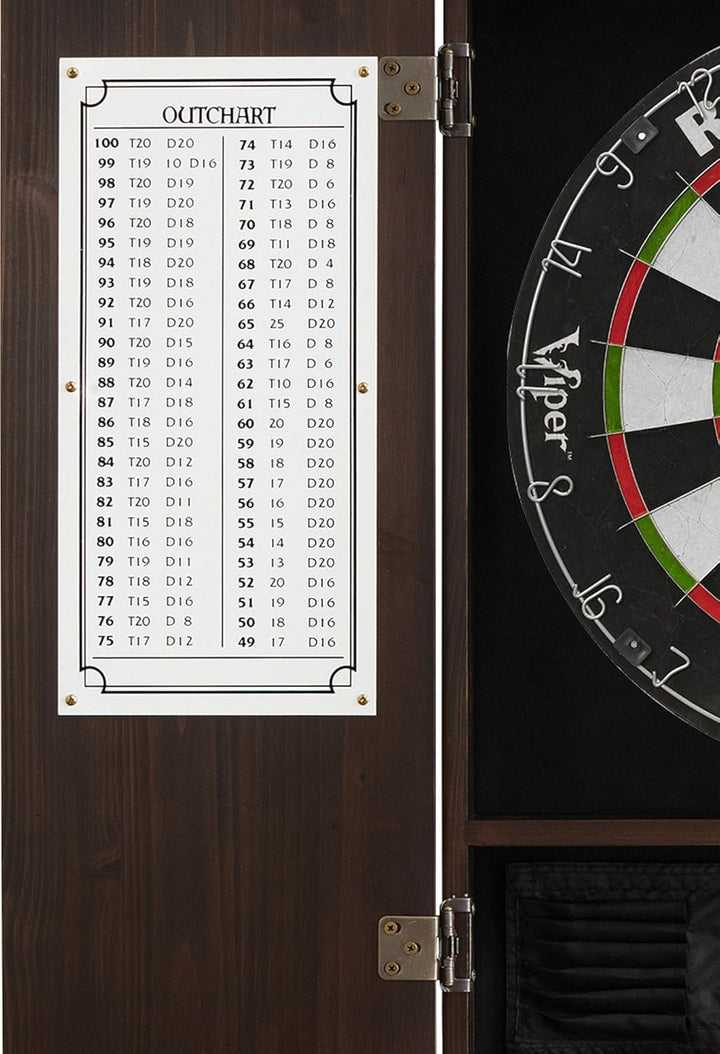 Viper Metropolitan Massivholzschrank & Sisal/Borsten, spielfertiges Bündel mit Steelspitzen-Darts, i