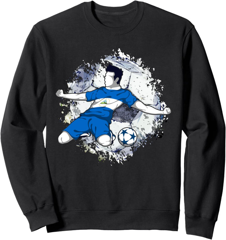 Nicaragua Fussball Nicaraguanische Nationalflagge Sweatshirt