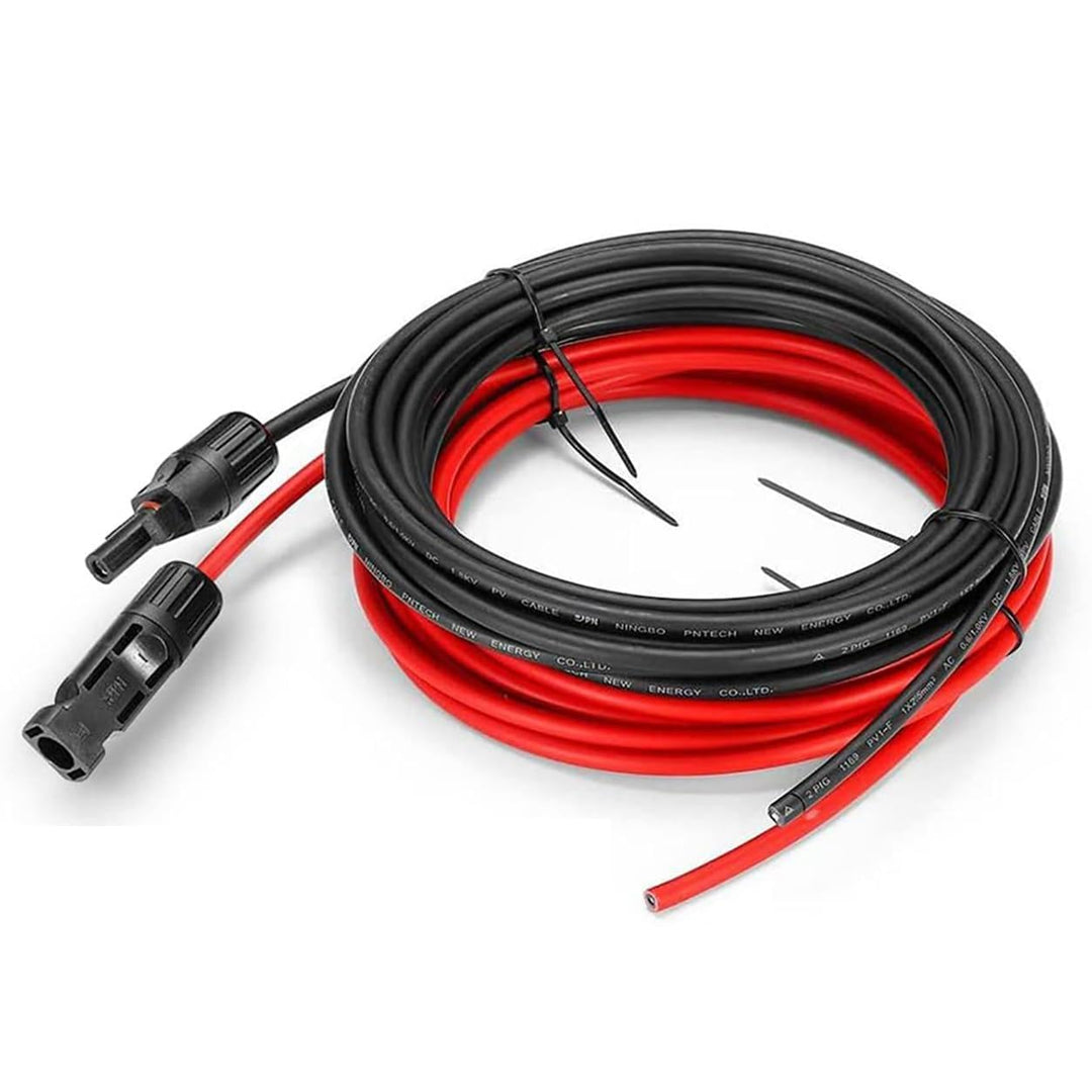 ANFIL Solarkabel 4mm² Solarpanel-Verlängerungskabel mit Buchse und Stecker inkl. 0% MwSt. gem. § 12