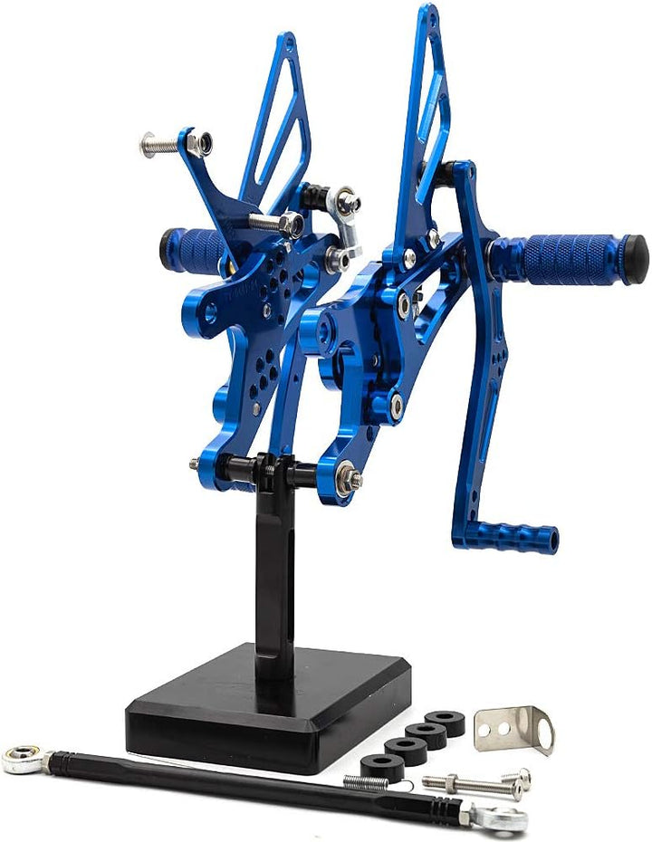 Motorrad Rearsets CNC verstellbare hintere Fussrasten Fussstütze hinten Set für YZF R6 YZF600R 1999-
