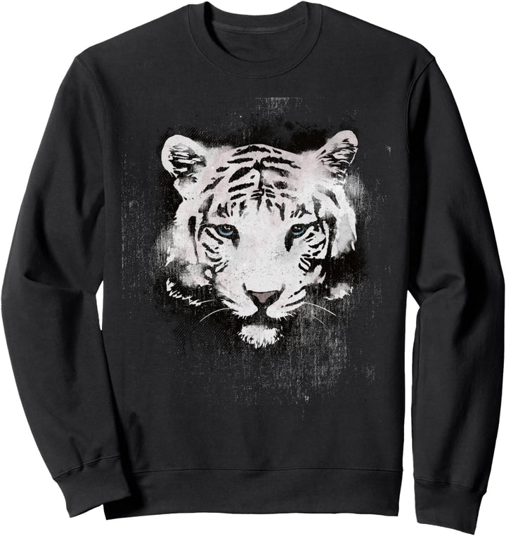 Vintage Fantastischer Tiger jagt Tier Geschenk T Shirt Sweatshirt