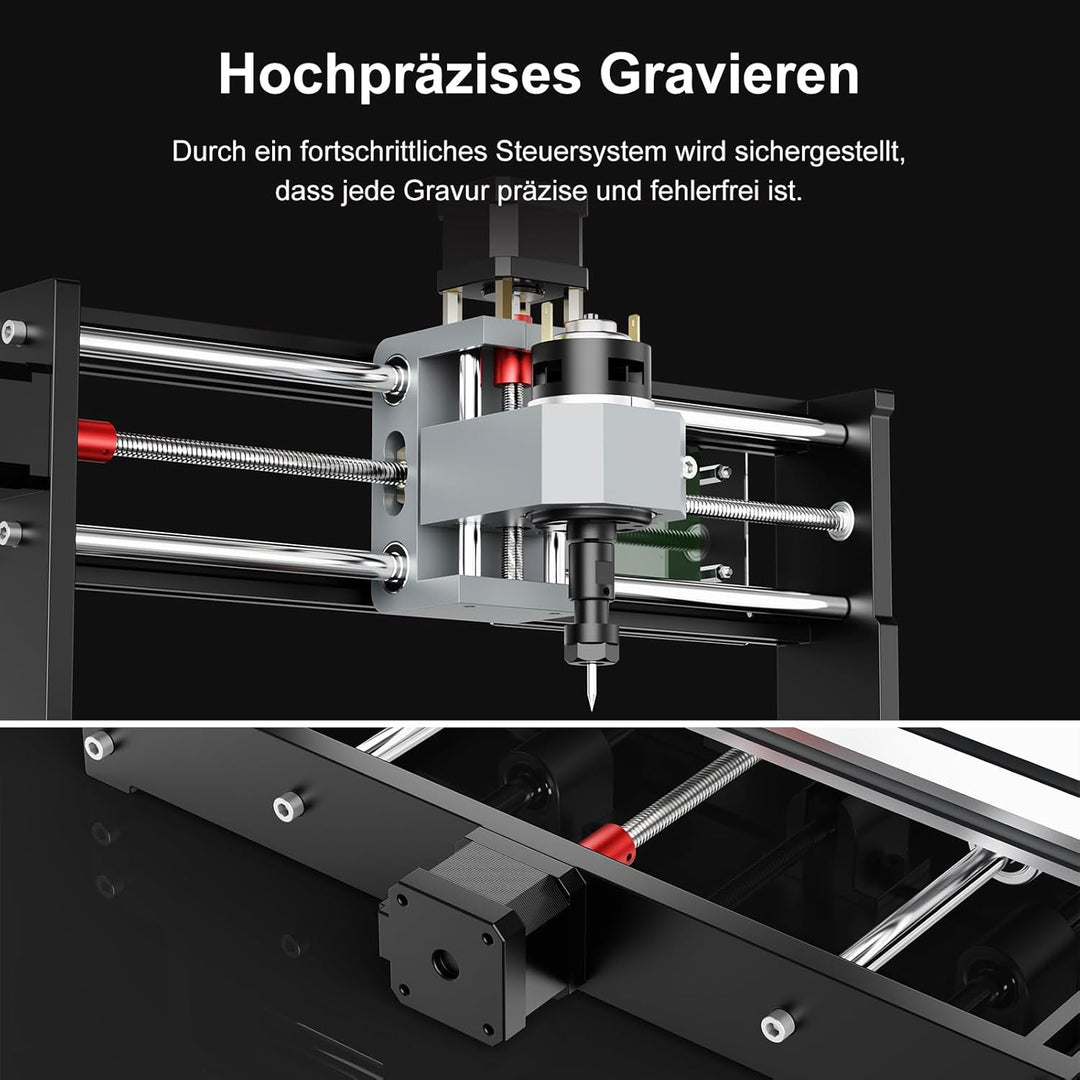 Twotrees CNC Fräsmaschine TTC3018, 3 Achsen CNC Fräse, GRBL Steuerung, CNC-Holzfräse für Holz, Kunst