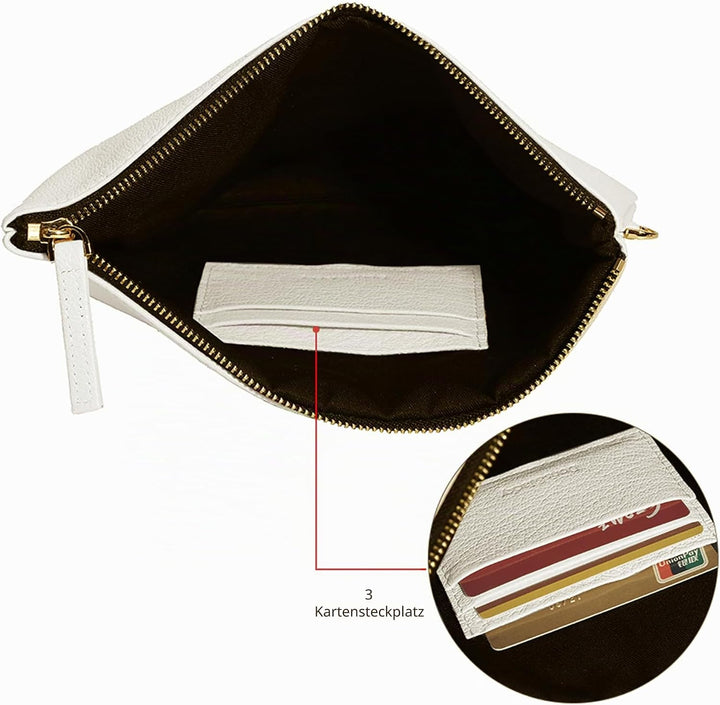 DORIS&JACKY Lammfell Leder Wristlet Clutch Geldbörse Für Frauen Grosse Weiche Designer Geldbörse Mit