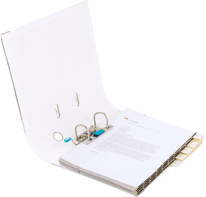 Elba Ordner A4, Smart Pro, 5 cm schmal, Kunststoff aussen, weiߟ, 10 Stück weiss, weiss