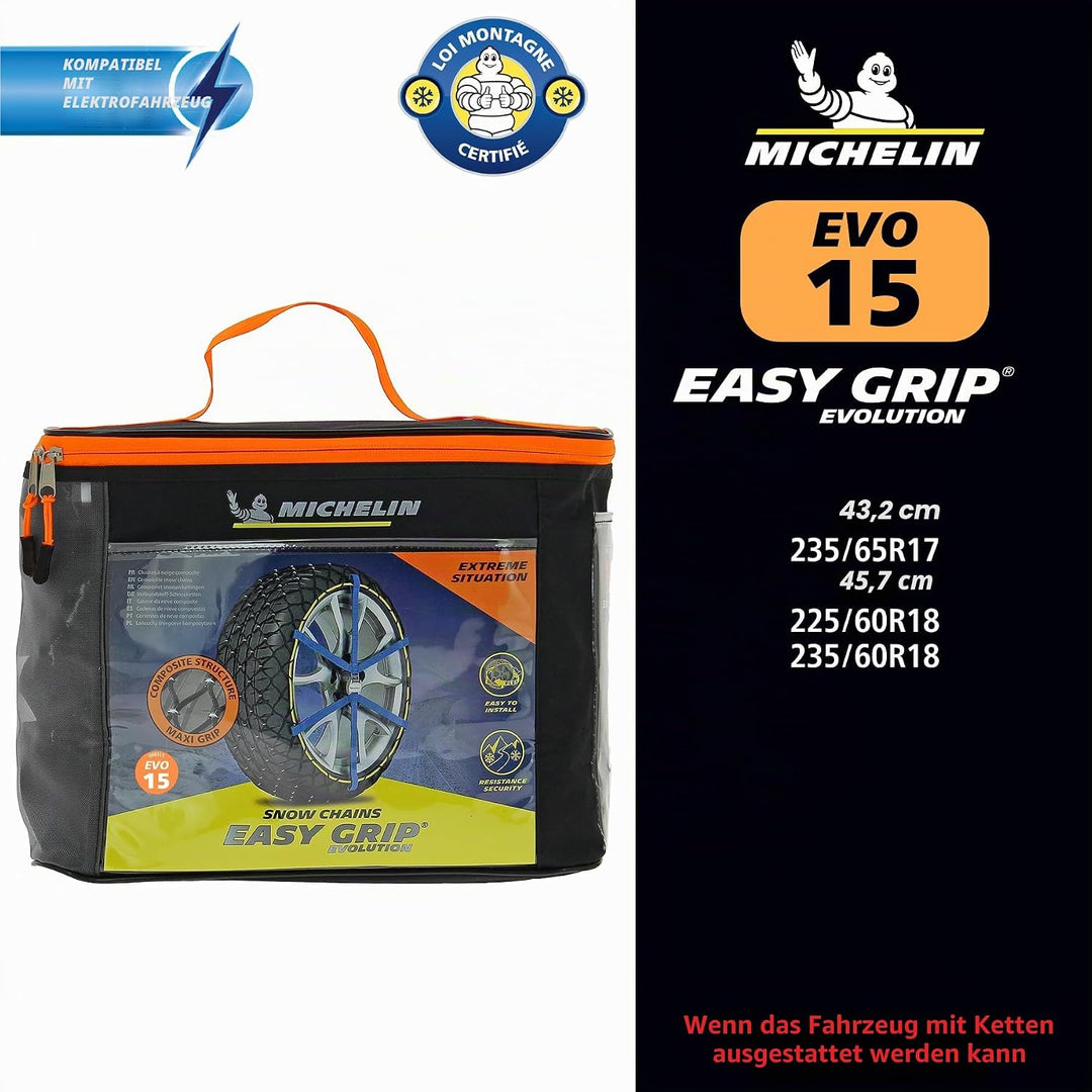 Michelin 008301 Easy Grip Evolution Composite-Schneekette, EVO 15, EVO 15