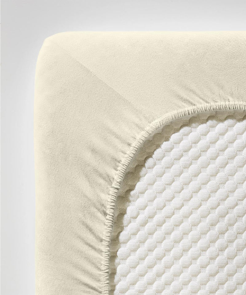 fleuresse Comfort Spannbettlaken (96 % Baumwolle, 4 % Elasthan), mit Rumdumgummizug, Ökotex Standard