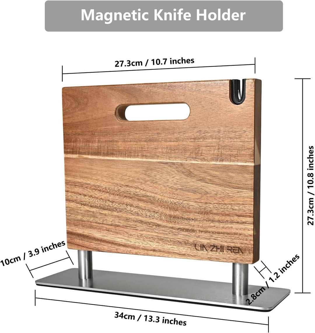Magnetic Knife Block without Knives, doppelseitiger, leistungsstarker magnetischer Messerhalter, gee