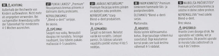 Blend-a-dent Plus Premium-Haftcreme Duo Kraft, 12er Pack (12 x 40 g)