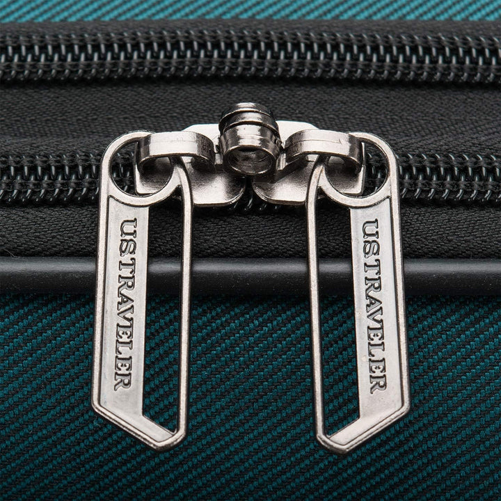 U.S. Traveler Aviron Bay Erweiterbares Softside Gepäck mit Drehrädern 3 Piece Luggage Blaugrün/ein H