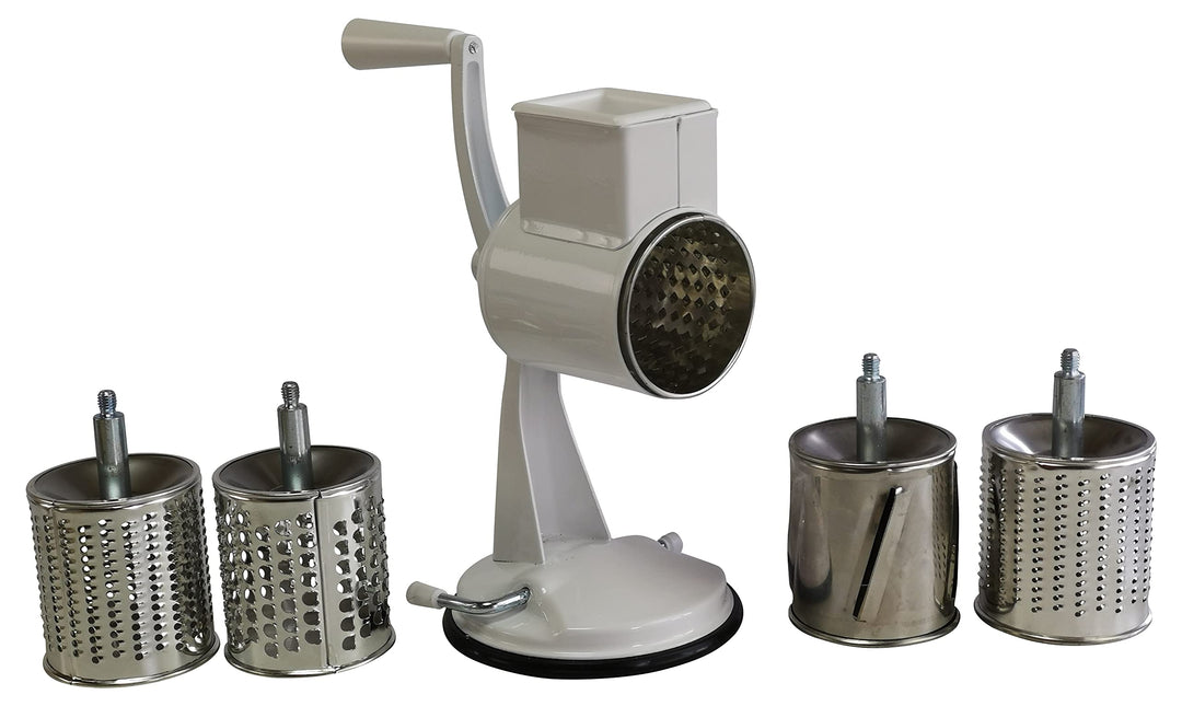Reibemaschine Kartoffelreibe mit 5 Trommeln u. Saugfuss