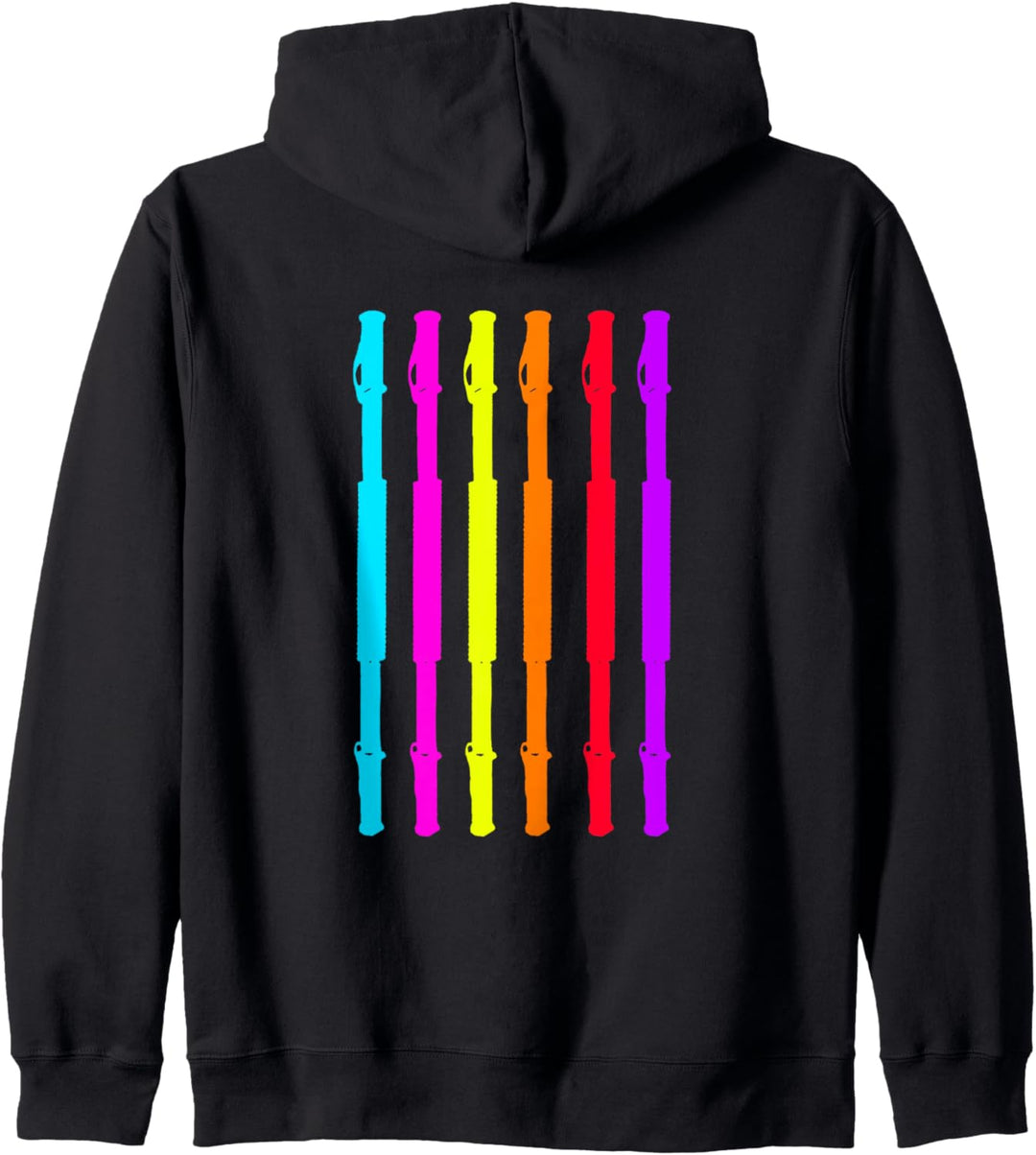 Backprint Fitness Sticks Kapuzenjacke