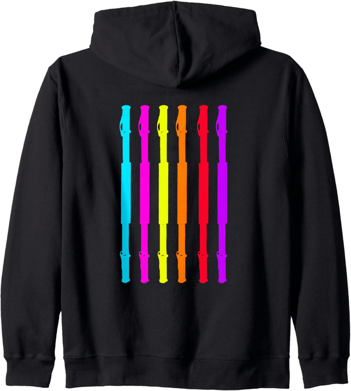 Backprint Fitness Sticks Kapuzenjacke