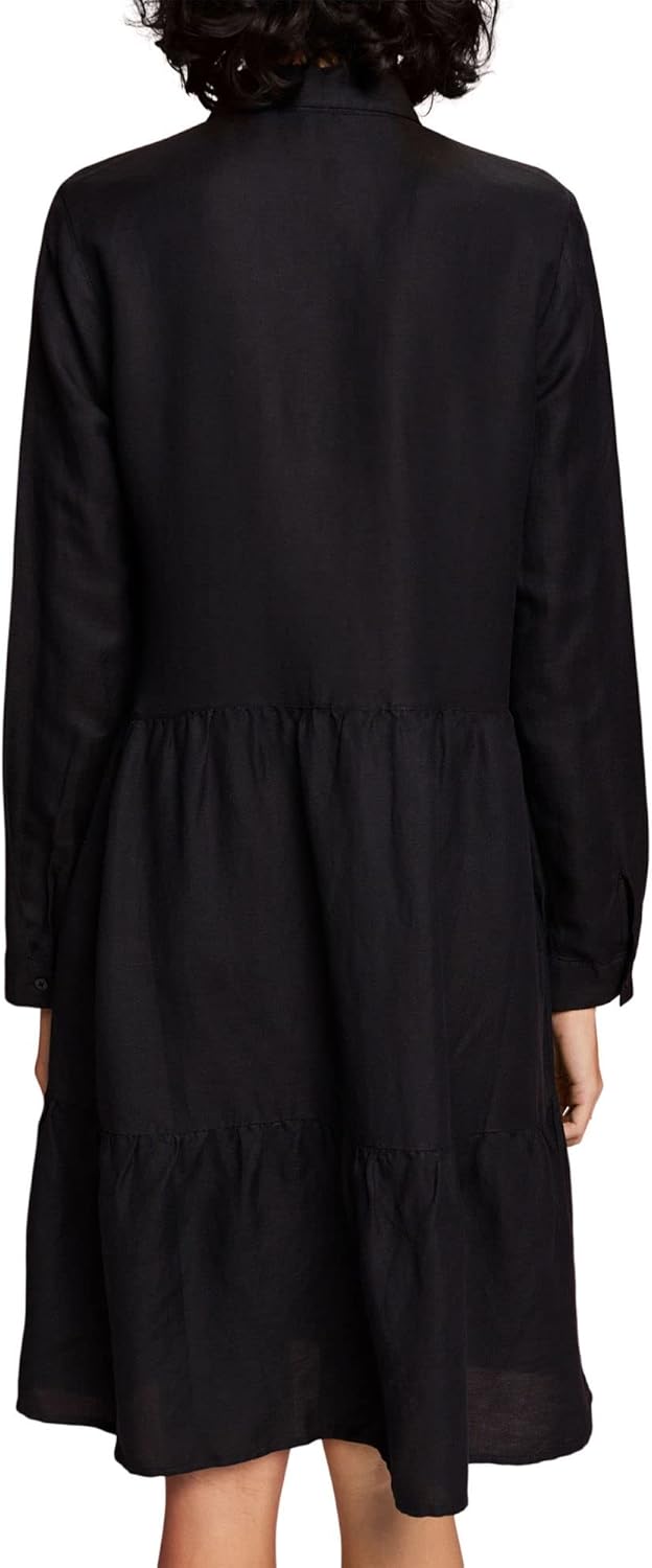ESPRIT Damen 033ee1e303 Kleid 44 001/Black, 44 001/Black