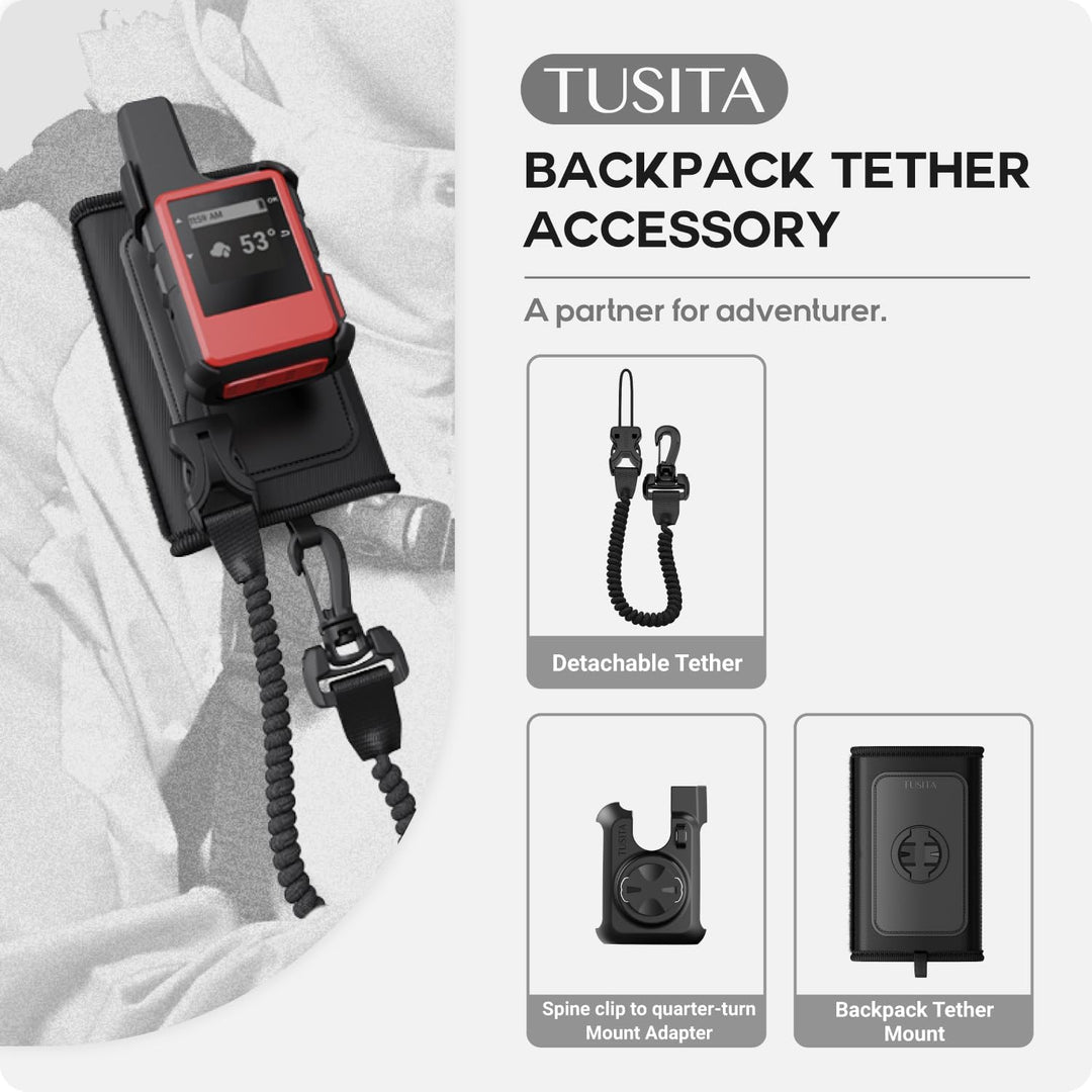 TUSITA Rucksack Zubehör Kompatibel mit Garmin inReach Mini 1 2 - Satelliten Kommunikator Zubehör inR