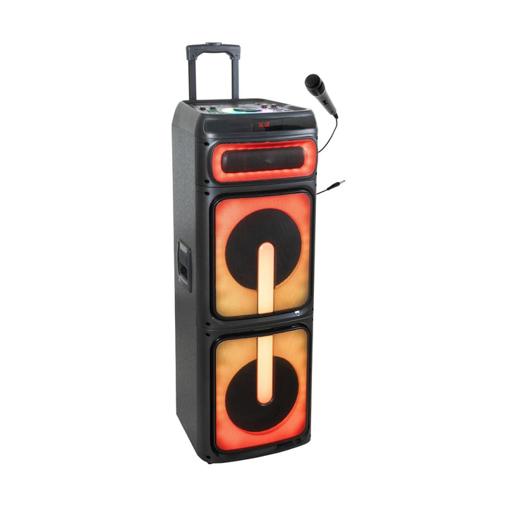 Ibiza STUPDJ1400 Aktiver Lautsprecher 1400W – Bluetooth, USB, TWS, LED-Lichteffekte, DJ & Karaoke Bo