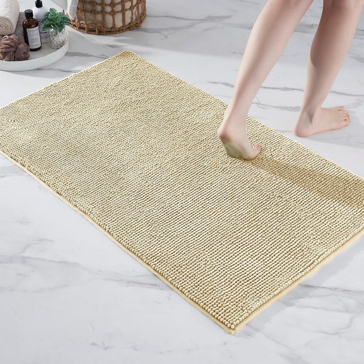 Badematte rutschfest | Als Badteppich Set kombinierbar | Badezimmer-Teppich Bad-Vorleger waschbar au
