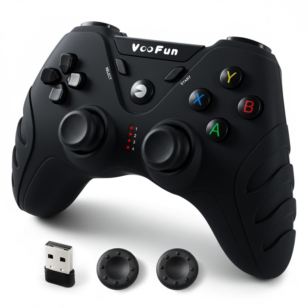 VooFun PC Controller, Wireless PS3 Controller PC Gamepad mit Dual-Vibration, Gaming Controller für P