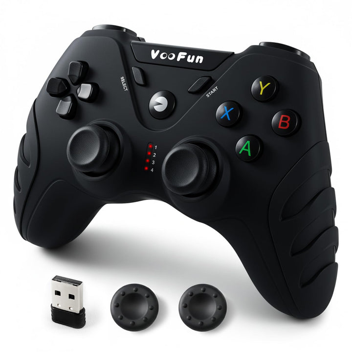 VooFun PC Controller, Wireless PS3 Controller PC Gamepad mit Dual-Vibration, Gaming Controller für P