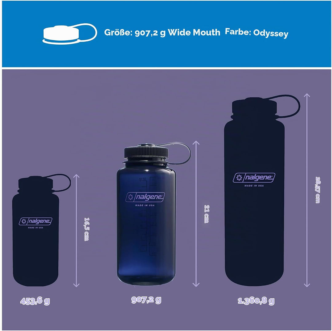 Nalgene Unisex – Erwachsene Weithals Sustain Flasche 946 ml Odyssey, 946 ml Odyssey