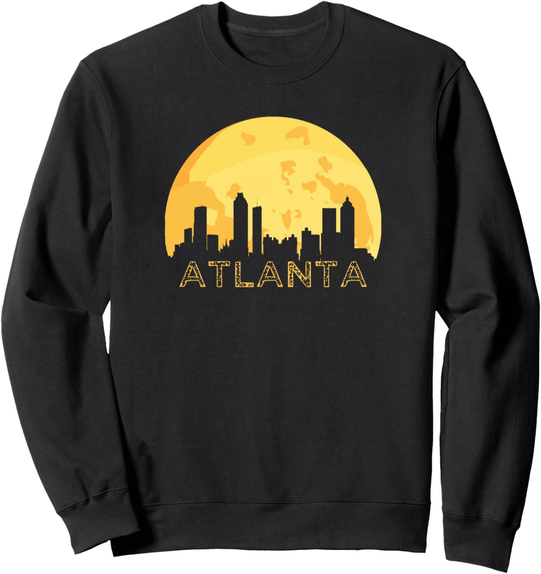 Mond Kunst Georgian Native GA Home Atlanta Georgia Sweatshirt