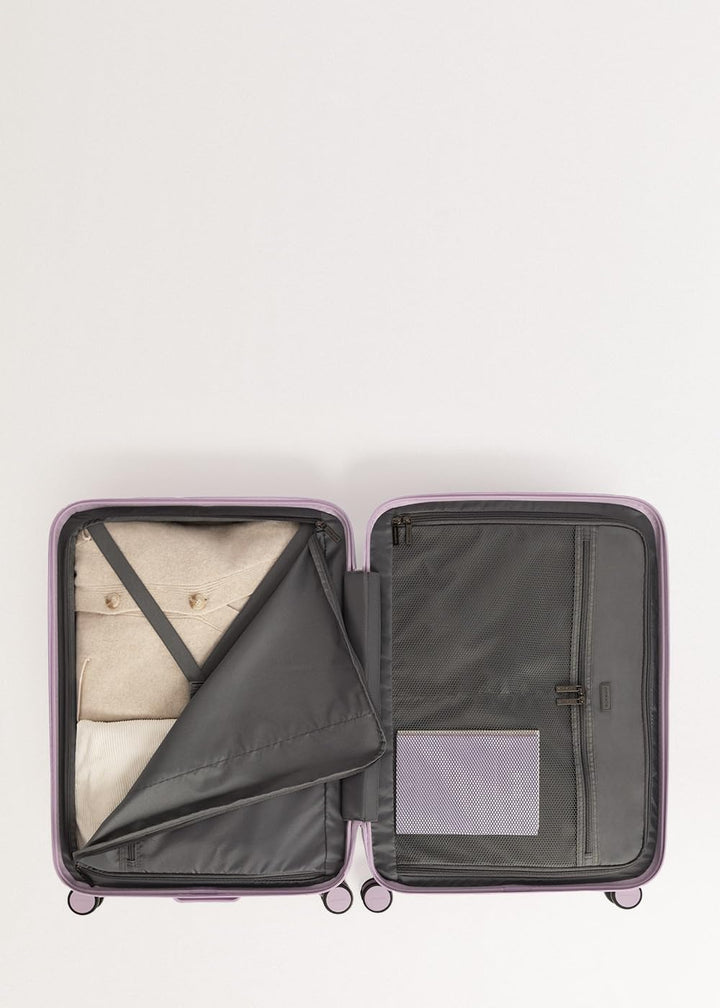 CREATE / Luggage Studio/Faltbarer Polykarbonat-Hartschalenkoffer Violett / 39x23x54cm / TSA-Vorhänge