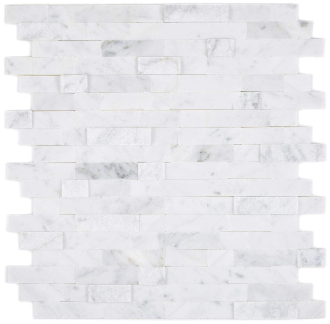 Selbstklebnde Mosaikmatte Verbund Naturstein Carrara für WAND KÜCHE Wandverblender Fliesenspiegel Ve