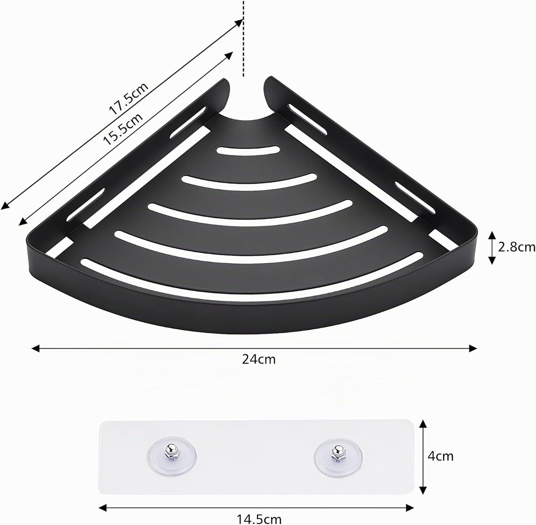 Duschablage ohne Bohren Duschregal Edelstahl Duschkorb Eckregal Ecke Badregal Bad Organizer Badezimm