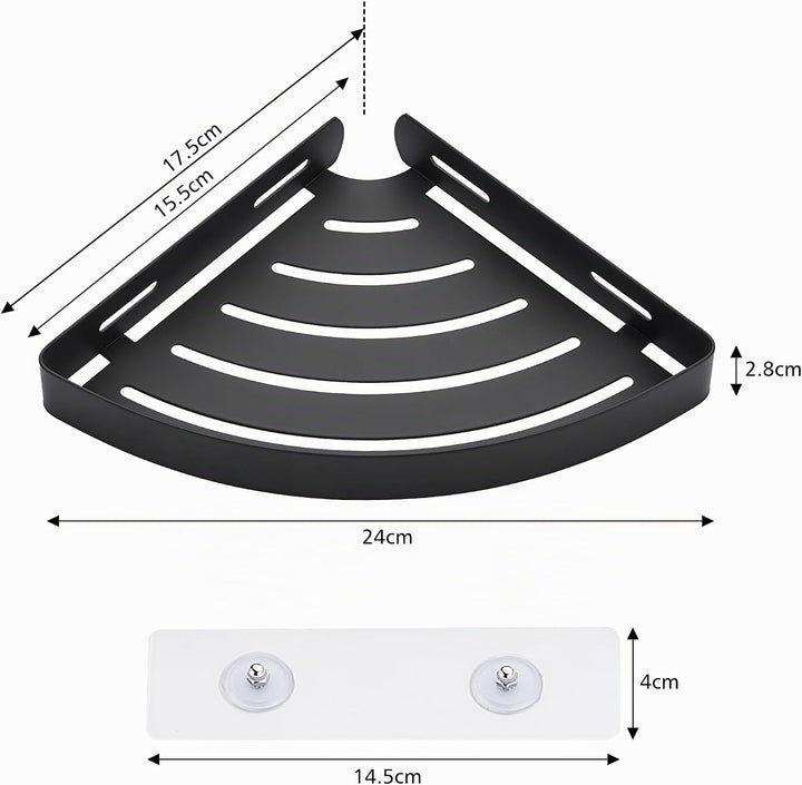 Duschablage ohne Bohren Duschregal Edelstahl Duschkorb Eckregal Ecke Badregal Bad Organizer Badezimm