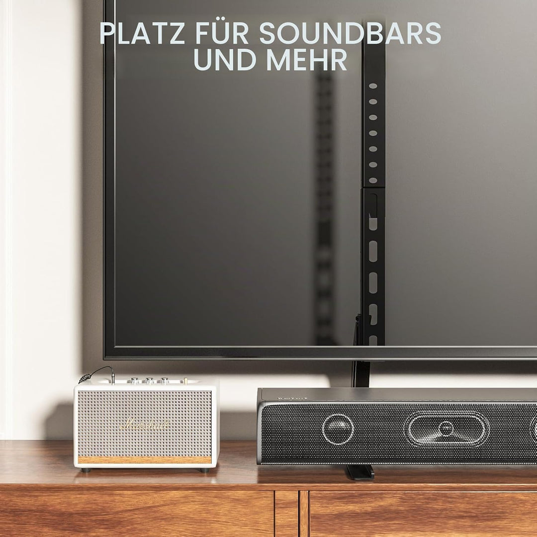 RFIVER Universal TV Standfüsse Füsse Fernseher Beine für 20-65 Zoll Flach Curved TV Ständer Standfus