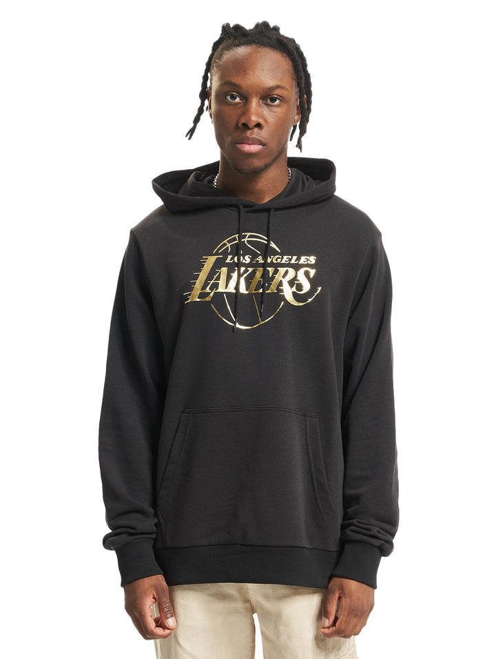 New Era Los Angeles Lakers Foil Print Kapuzenpullover Herren schwarz/Gold, L