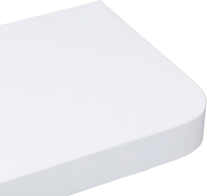 5 five simply smart 5five – Fixy Wandregal, abgerundet, Holzoptik, Weiss – Rechteckige Form – Wandmo