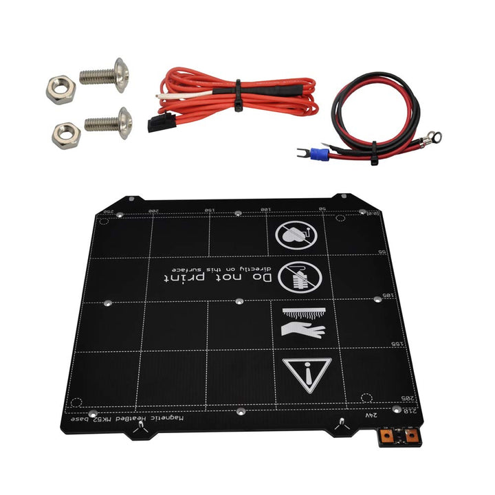 Y Carriage Magnetisches PCB Heizbett MK52 Heizbett 24 V Hotbed ohne Magnete für Prusa i3 MK3 MK3S 3D