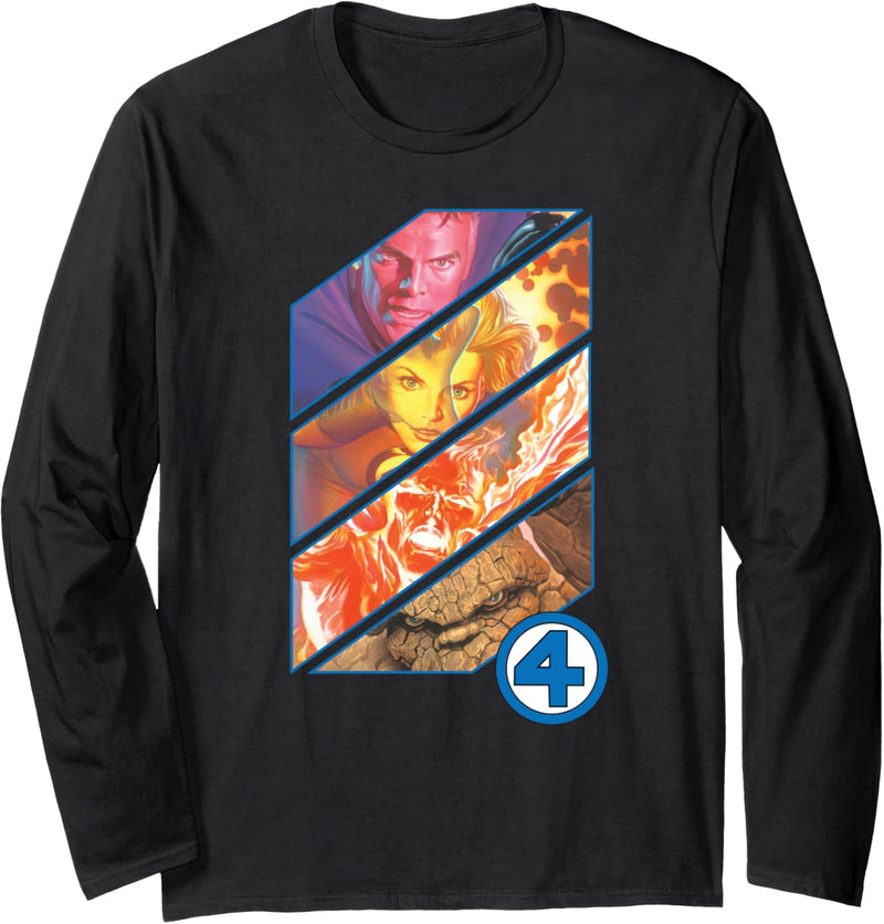 Marvel The Fantastic Four Comic Book Langarmshirt