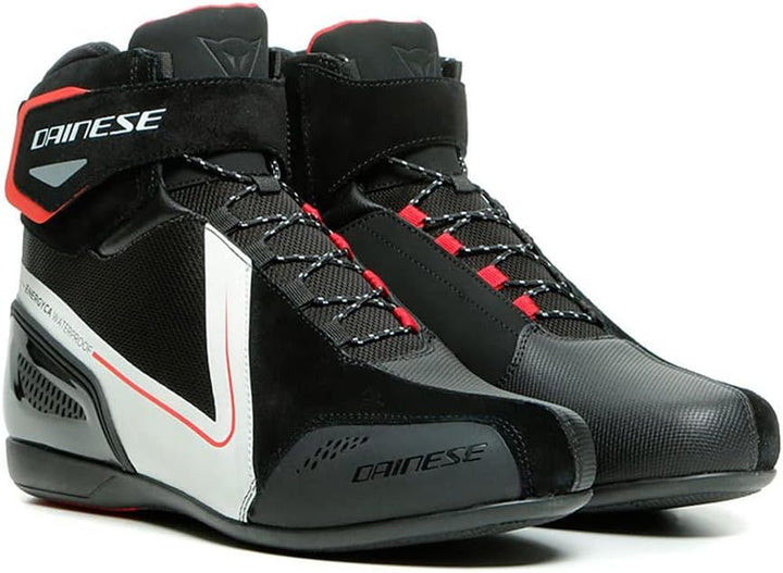 Dainese Herren Energyca D-wp Schuhe Shoes 46 EU Black White Lava Red, 46 EU Black White Lava Red