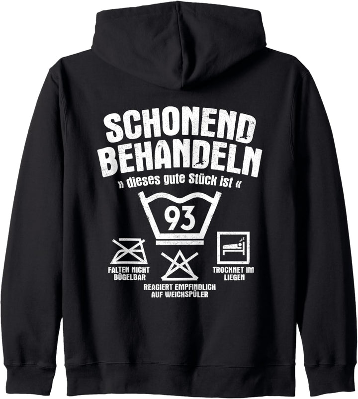 Dieses Gute Stück Ist 93 Schonend Behandeln 93. Geburtstag Kapuzenjacke