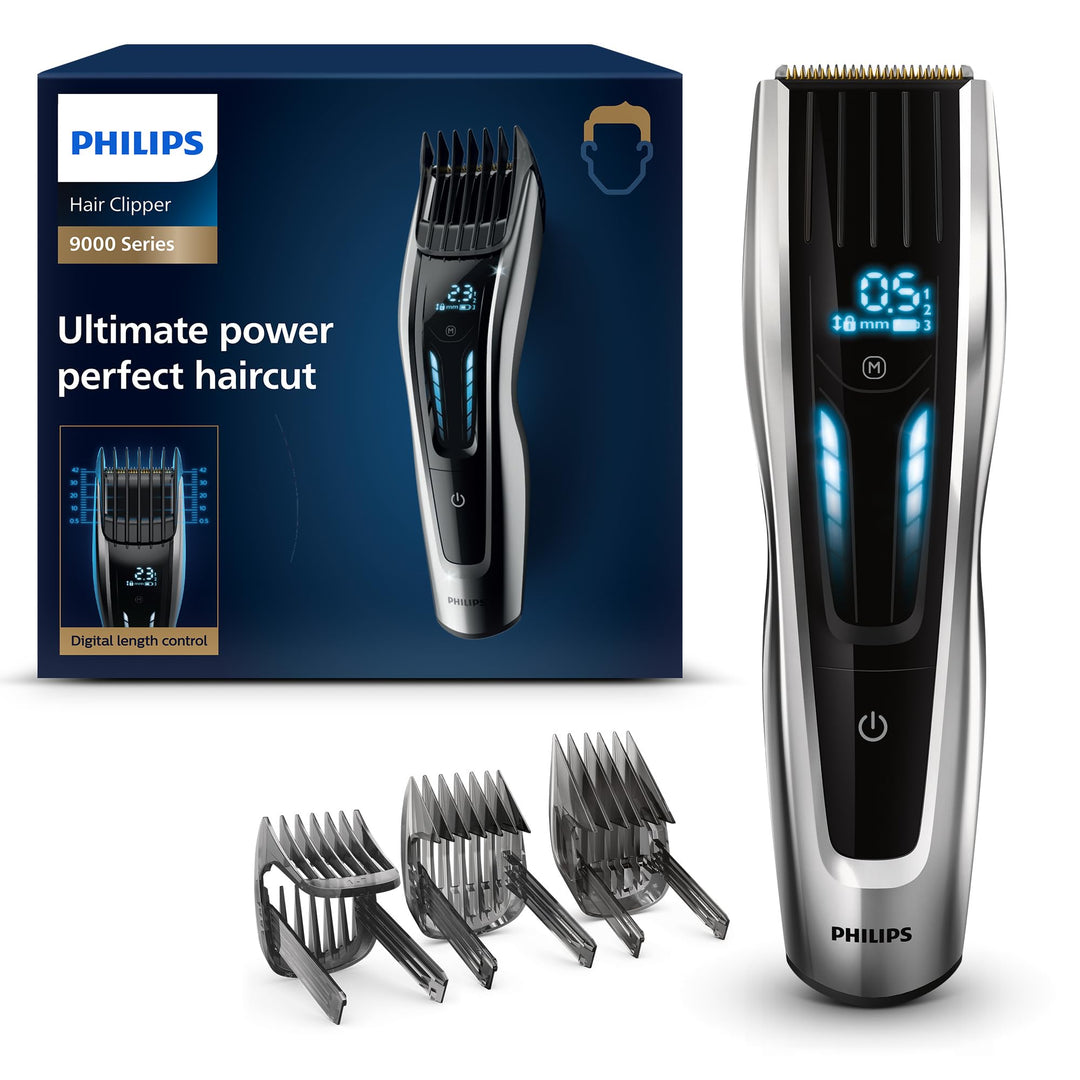 Philips Hair Clipper Serie 9000 Haarschneider mit digitaler Schaltschnittstelle (Modell HC9450/15) S